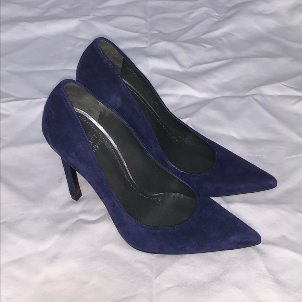 Stuart Weitzman Navy Pumps